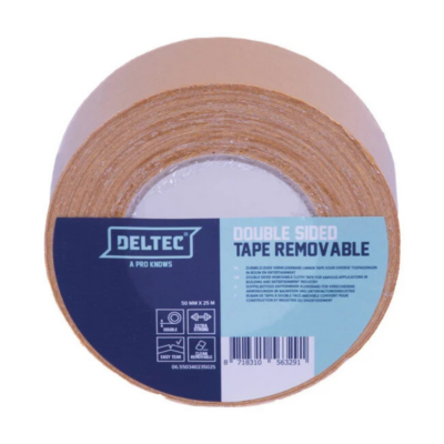 Deltec expotape 50mm x 25m - dubbelzijdig